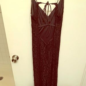 Formal Black Lace Dress